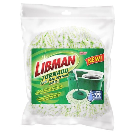 Libman Tornado Spin Microfiber Mop Refill 1 pk 1284